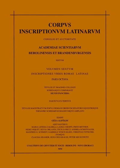 Titulos magistratuum populi Romani ordinum senatorii equestrisque thesauro schedarum imagiumque ampliato
