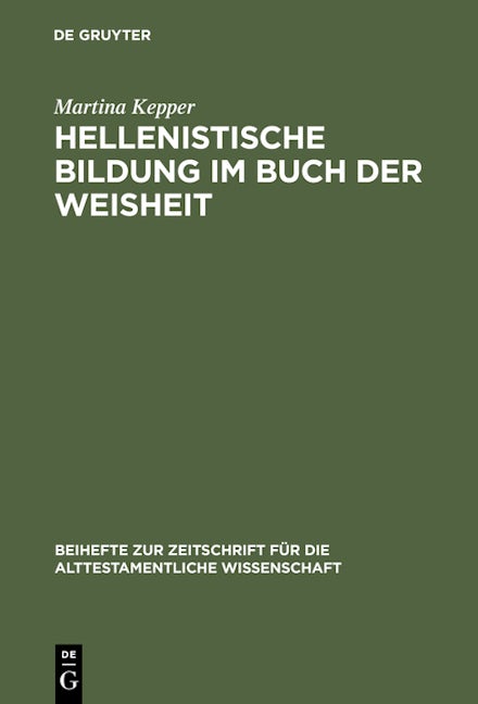 Hellenistische Bildung im Buch der Weisheit
