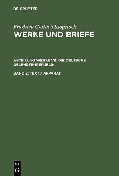 Cover image for Text / Apparat, isbn: 9783110164213
