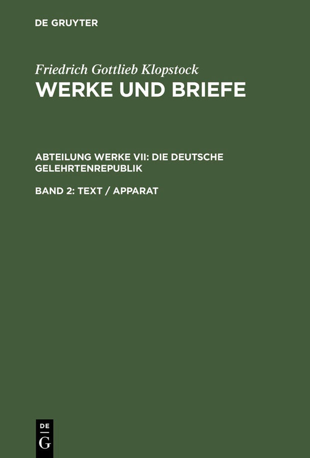 Cover image for Text / Apparat, isbn: 9783110164213