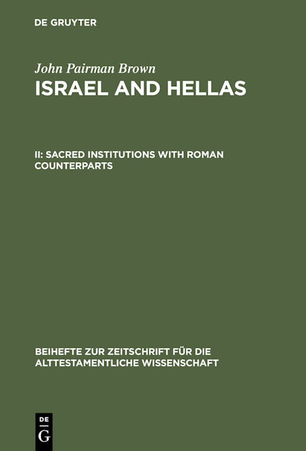 Sacred Institutions with Roman Counterparts