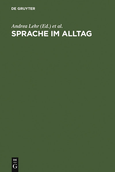 Cover image for Sprache im Alltag, isbn: 9783110164565