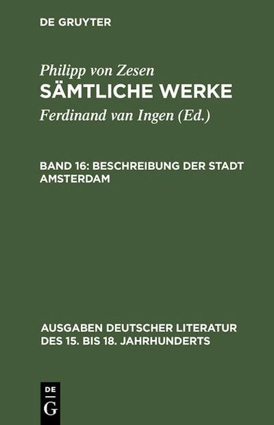 Beschreibung der Stadt Amsterdam