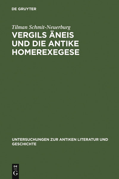 Cover image for Vergils Äneis und die antike Homerexegese, isbn: 9783110165586