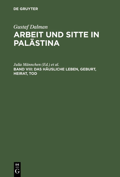 Cover image for Das häusliche Leben, Geburt, Heirat, Tod, isbn: 9783110166071