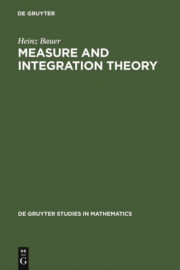 Cover image for Measure and Integration Theory, isbn: 9783110167191