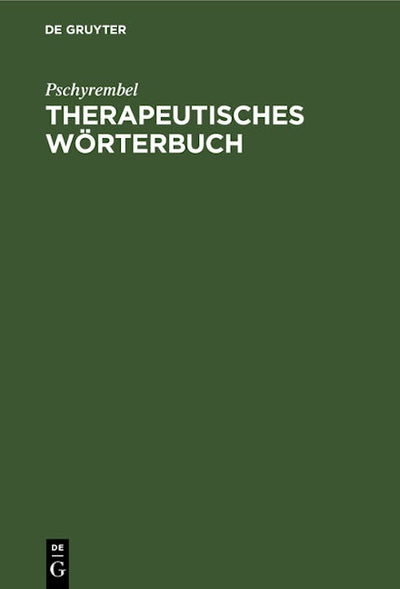 Therapeutisches Wörterbuch