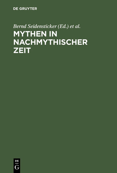 Cover image for Mythen in nachmythischer Zeit, isbn: 9783110168693