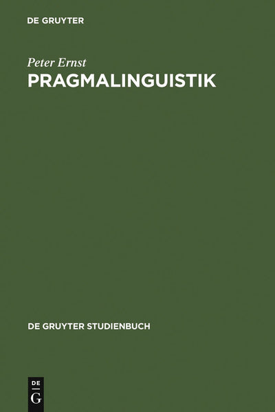 Cover image for Pragmalinguistik, isbn: 9783110170139