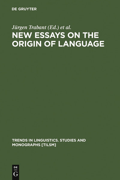 Cover image for New Essays on the Origin of Language, isbn: 9783110170252