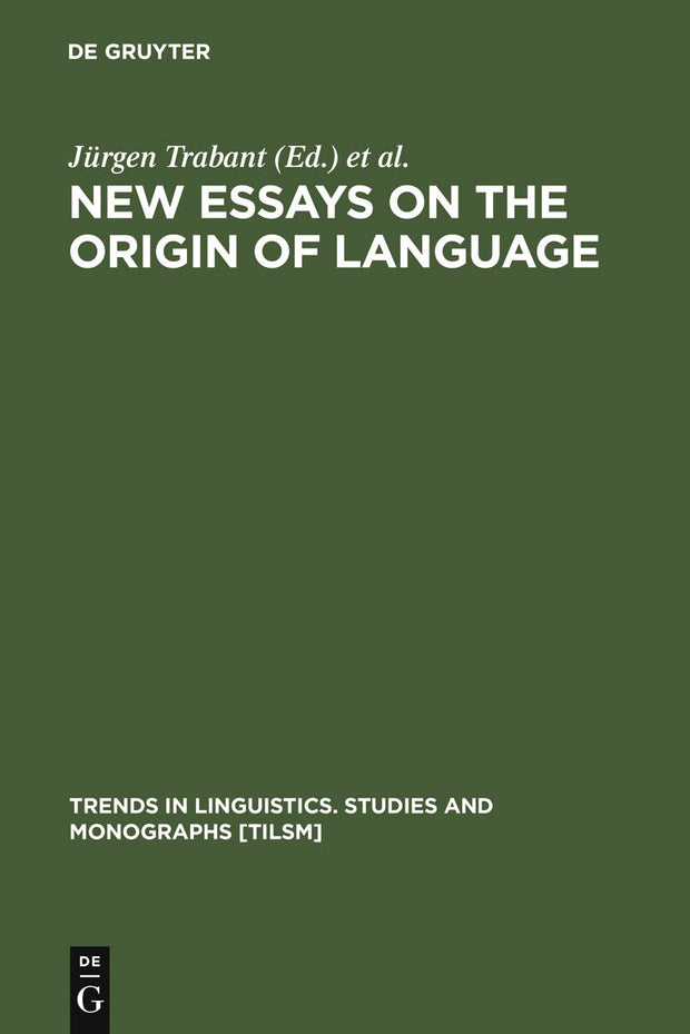 Cover image for New Essays on the Origin of Language, isbn: 9783110170252