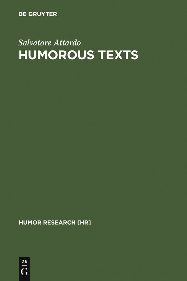 Cover image for Humorous Texts, isbn: 9783110170689