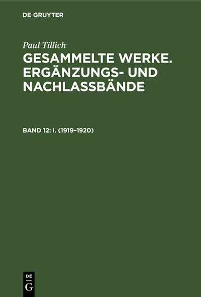 I. (1919–1920)