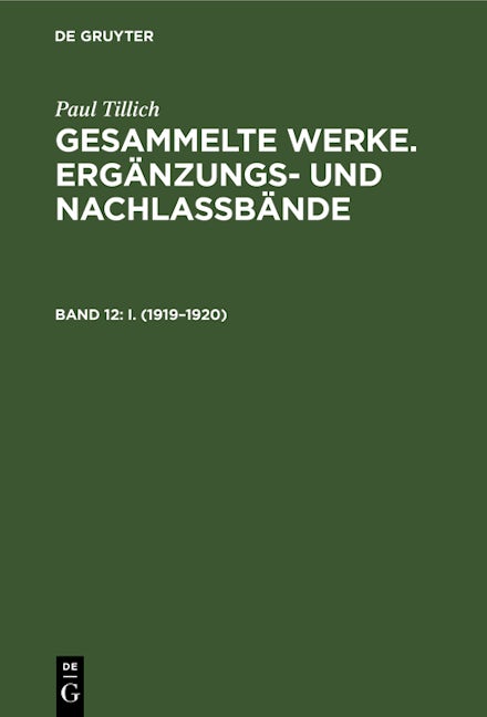 I. (1919–1920)