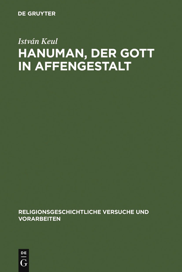 Cover image for Hanuman, der Gott in Affengestalt, isbn: 9783110171877