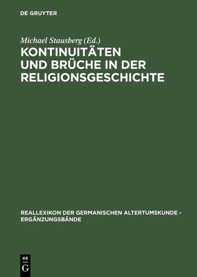 Cover image for Kontinuitäten und Brüche in der Religionsgeschichte, isbn: 9783110172645
