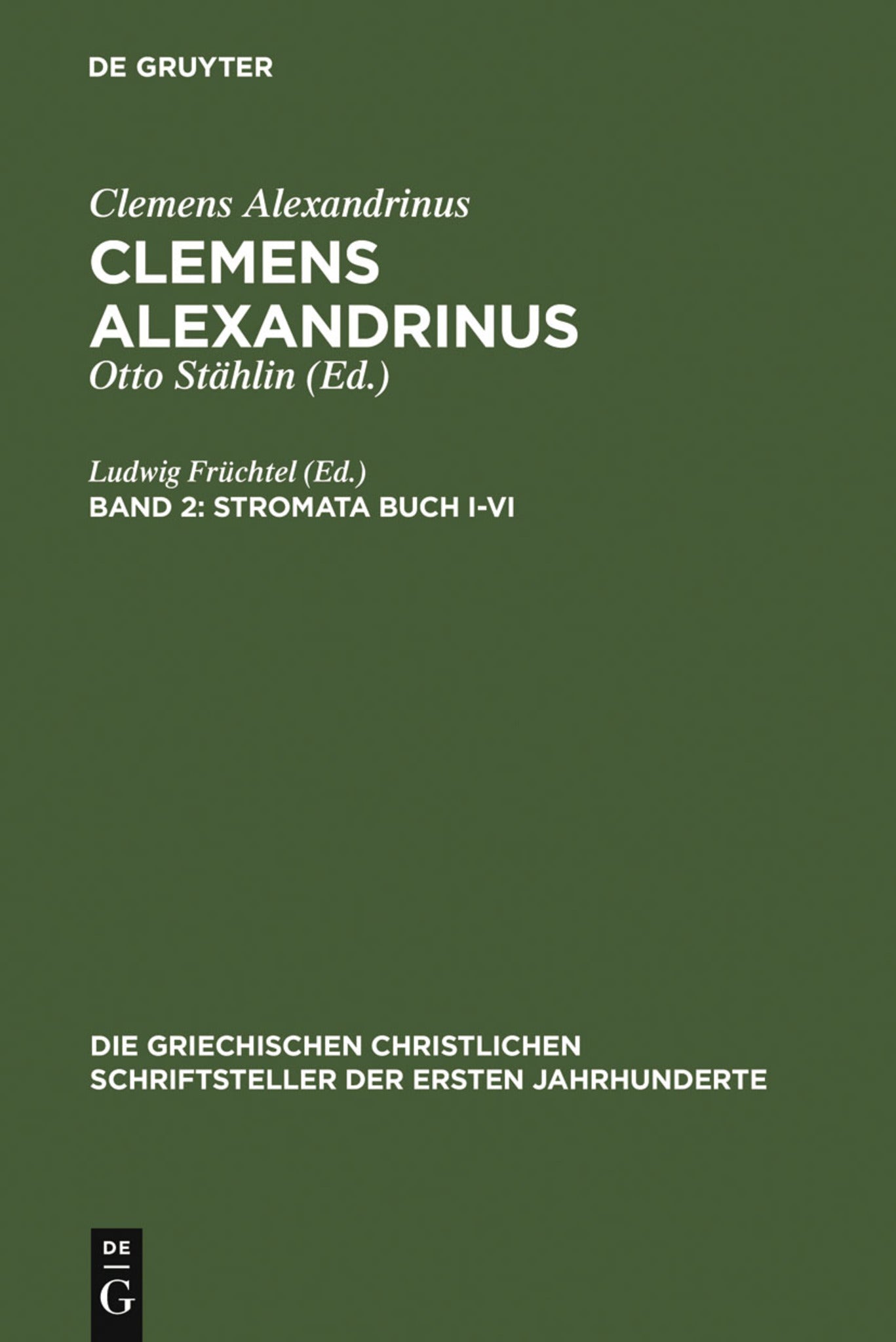 Cover image for Stromata Buch I-VI ISBN 9783110173086