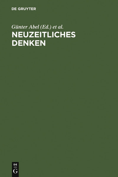 Cover image for Neuzeitliches Denken, isbn: 9783110175165