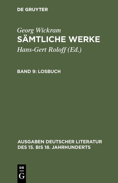Cover image for Losbuch, isbn: 9783110175486