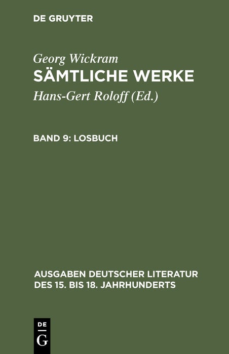 Cover image for Losbuch, isbn: 9783110175486