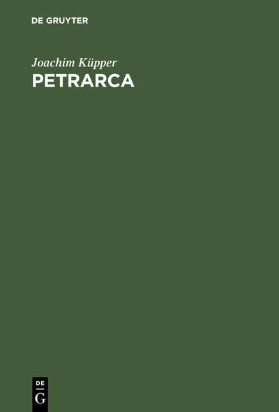 Cover image for Petrarca, isbn: 9783110175578