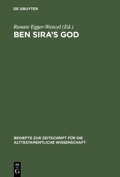 Cover image for Ben Sira's God, isbn: 9783110175592