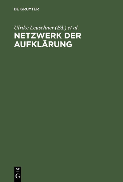 Cover image for Netzwerk der Aufklärung, isbn: 9783110175714