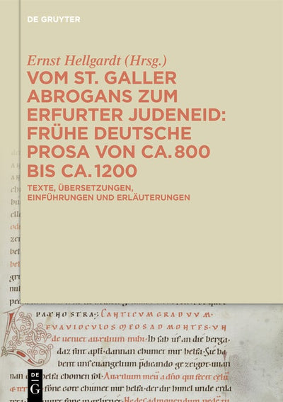 Cover image for Vom St. Galler Abrogans zum Erfurter Judeneid, isbn: 9783110176094