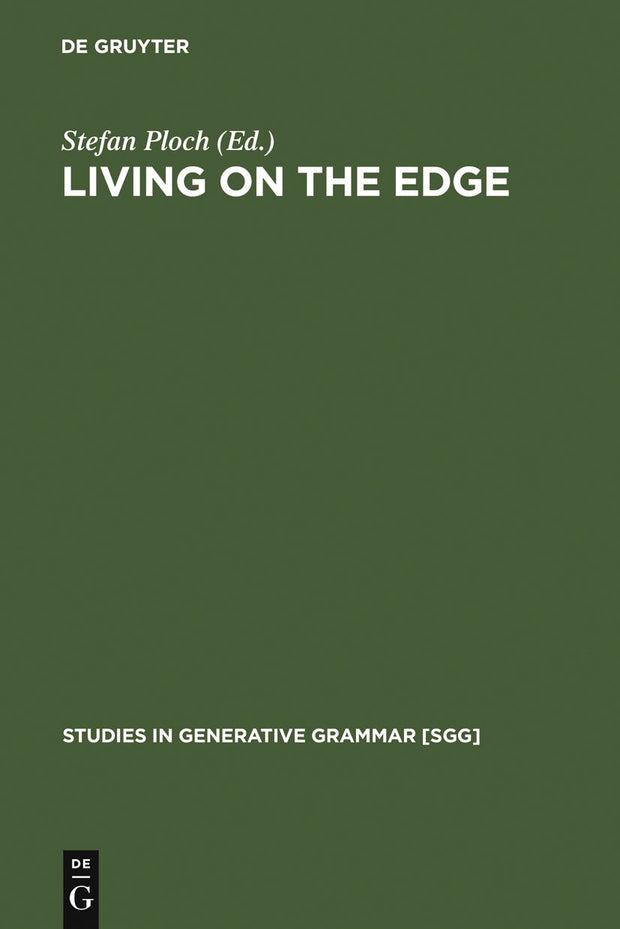 Cover image for Living on the Edge, isbn: 9783110176193