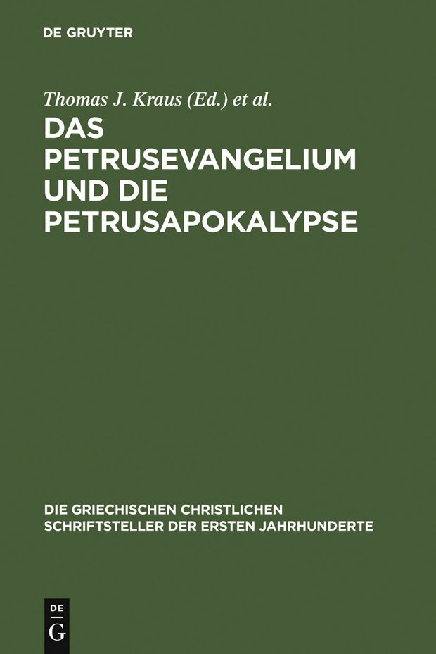 Cover image for Das Petrusevangelium und die Petrusapokalypse, isbn: 9783110176353
