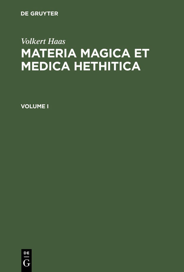 Cover image for Materia Magica et Medica Hethitica, isbn: 9783110177497