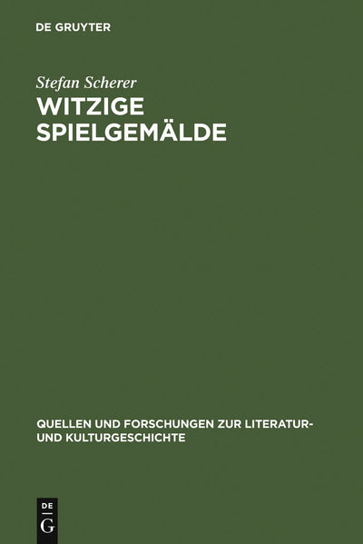 Cover image for Witzige Spielgemälde, isbn: 9783110177749