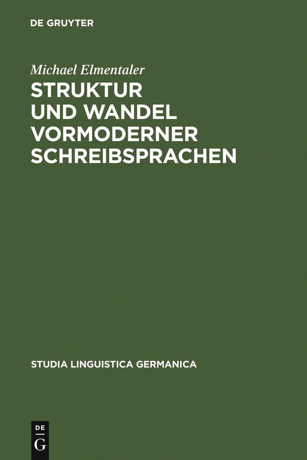 Cover image for Struktur und Wandel vormoderner Schreibsprachen, isbn: 9783110178531