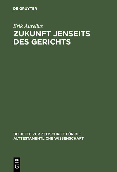 Cover image for Zukunft jenseits des Gerichts, isbn: 9783110178548