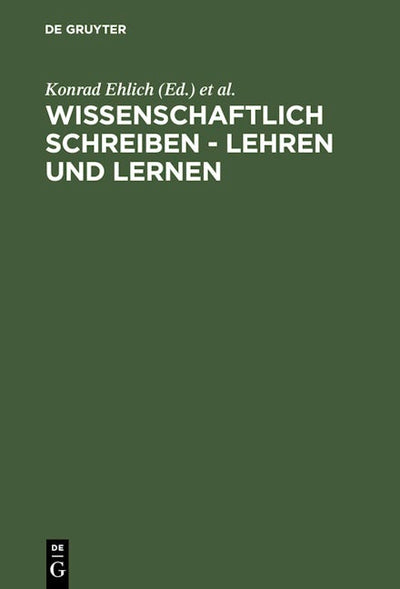 Wissenschaftlich schreiben - lehren und lernen