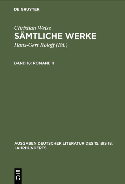 Cover image for Romane II, isbn: 9783110181241