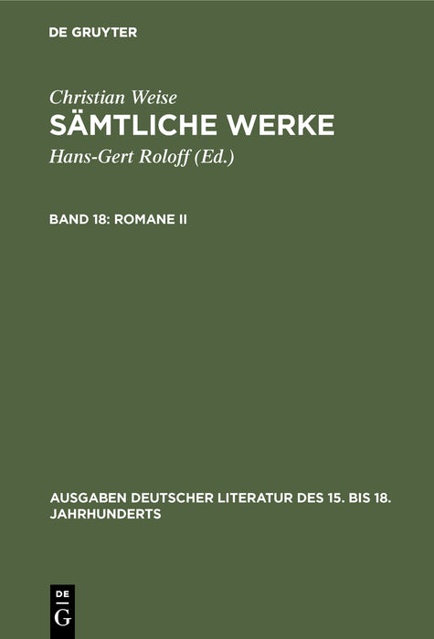 Cover image for Romane II, isbn: 9783110181241