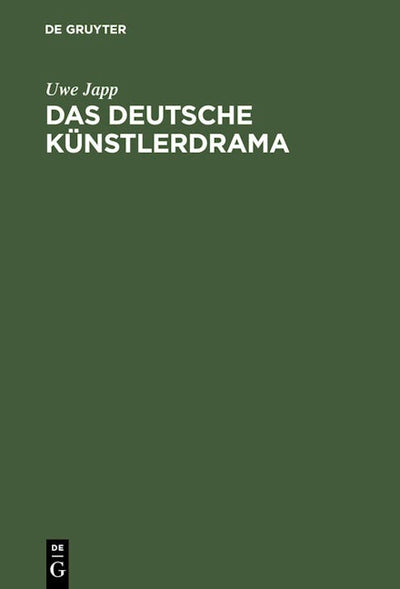 Das deutsche Künstlerdrama