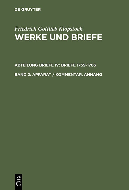 Apparat / Kommentar. Anhang
