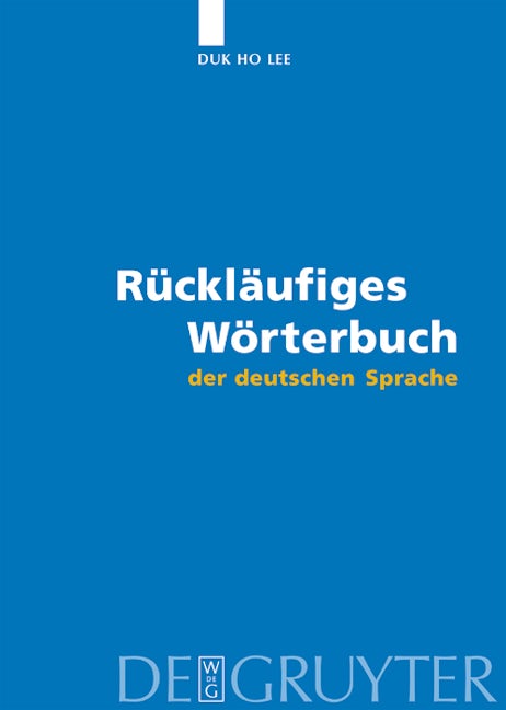 Rückläufiges Wörterbuch der deutschen Sprache