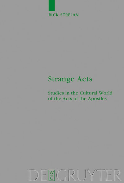 Cover image for Strange Acts, isbn: 9783110182002