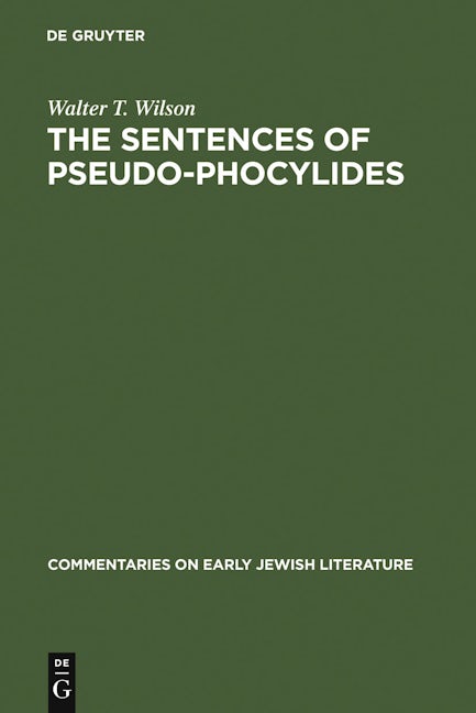 The Sentences of Pseudo-Phocylides