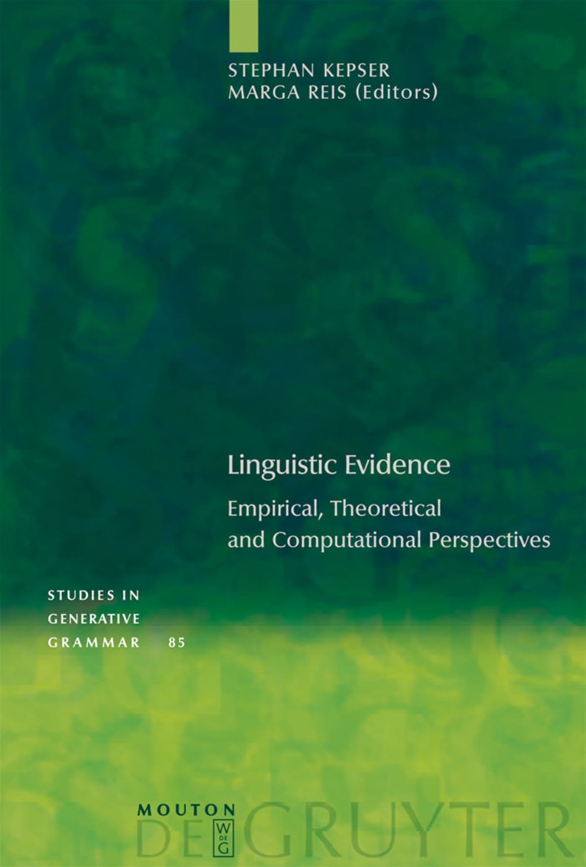 Cover image for Linguistic Evidence ISBN 9783110183122