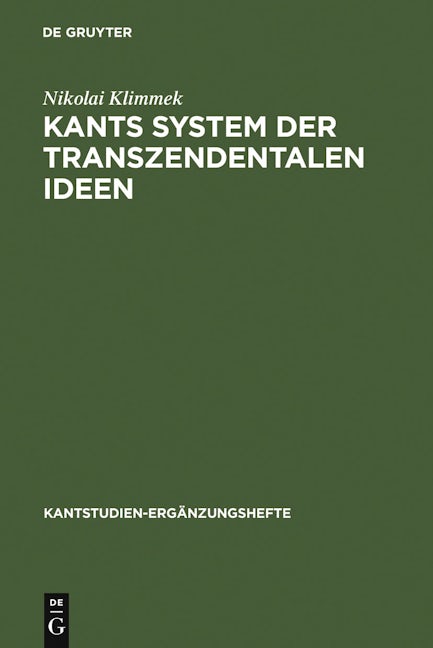 Kants System der transzendentalen Ideen
