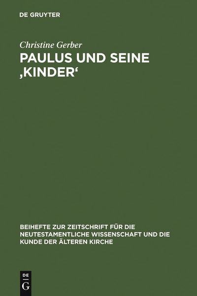 Cover image for Paulus und seine ‚Kinder', isbn: 9783110184785