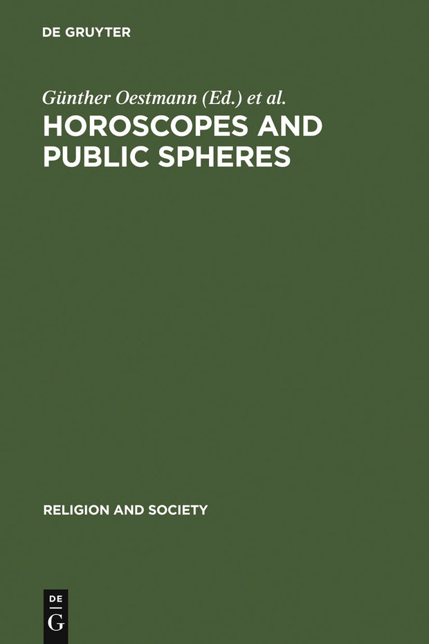 Cover image for Horoscopes and Public Spheres, isbn: 9783110185454
