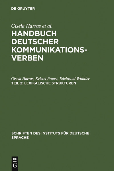Cover image for Lexikalische Strukturen, isbn: 9783110193053