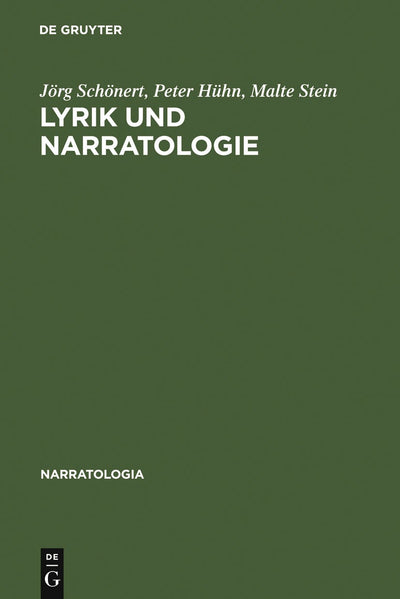 Cover image for Lyrik und Narratologie, isbn: 9783110193213