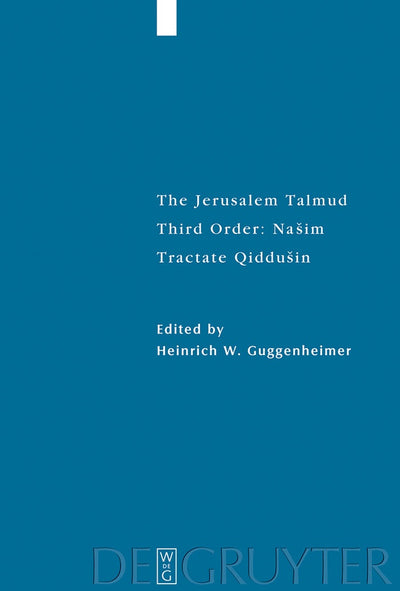 Cover image for Tractate Qiddušin, isbn: 9783110202908