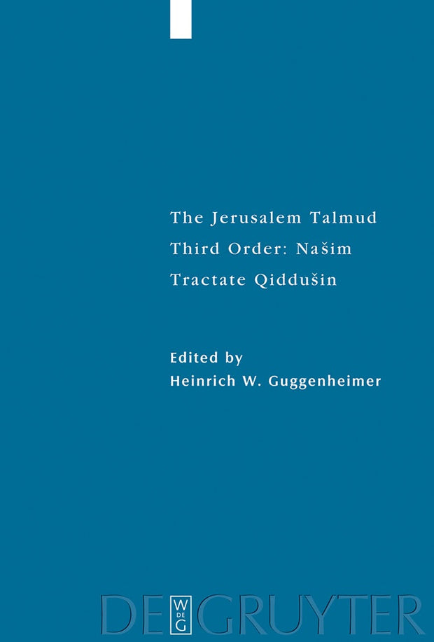 Cover image for Tractate Qiddušin, isbn: 9783110202908